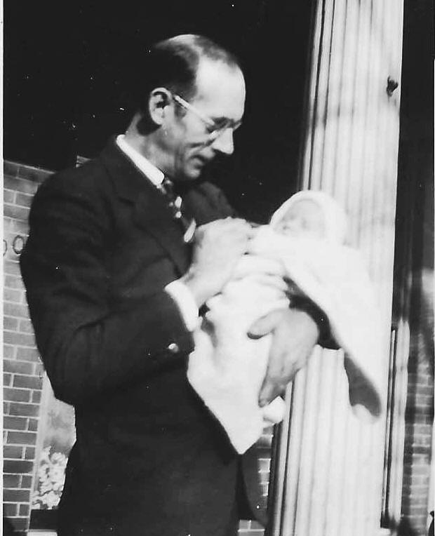 Robert Peery with baby
